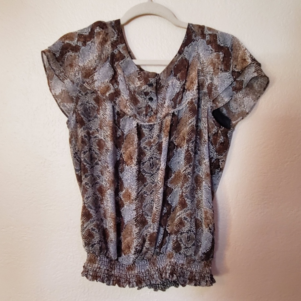 🌟 3 for $15 Deal! 🌟Christopher Banks leopard print blouse PM